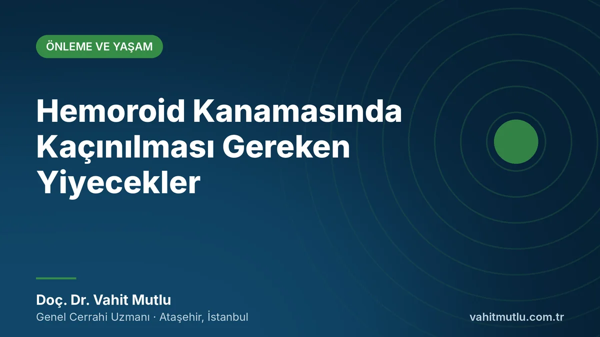 Hemoroid Kanamasında Kaçınılması Gereken Yiyecekler