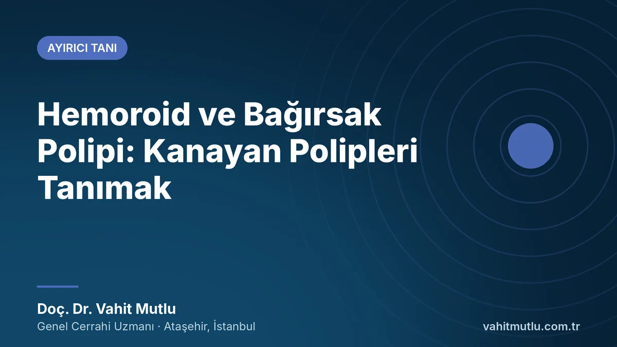 Hemoroid ve Bağırsak Polipi: Kanayan Polipleri Tanımak