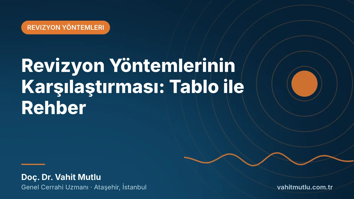 Revizyon Yöntemlerinin Karşılaştırması: Tablo ile Rehber