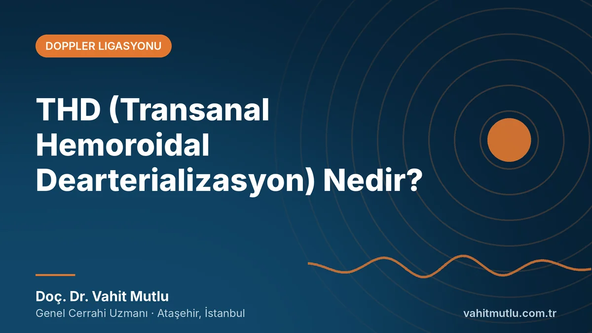 THD (Transanal Hemoroidal Dearterializasyon) Nedir?