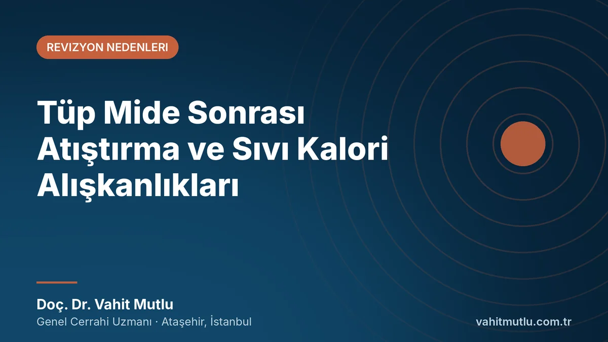 Tüp Mide Sonrası Atıştırma ve Sıvı Kalori Alışkanlıkları