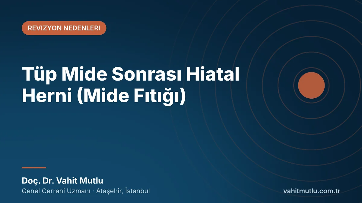 Tüp Mide Sonrası Hiatal Herni (Mide Fıtığı)